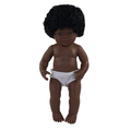 Miniland Educational Anatomically Correct 15in. Baby Doll, African-American Girl 31060